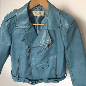 Zara Faux leather Moto jacket